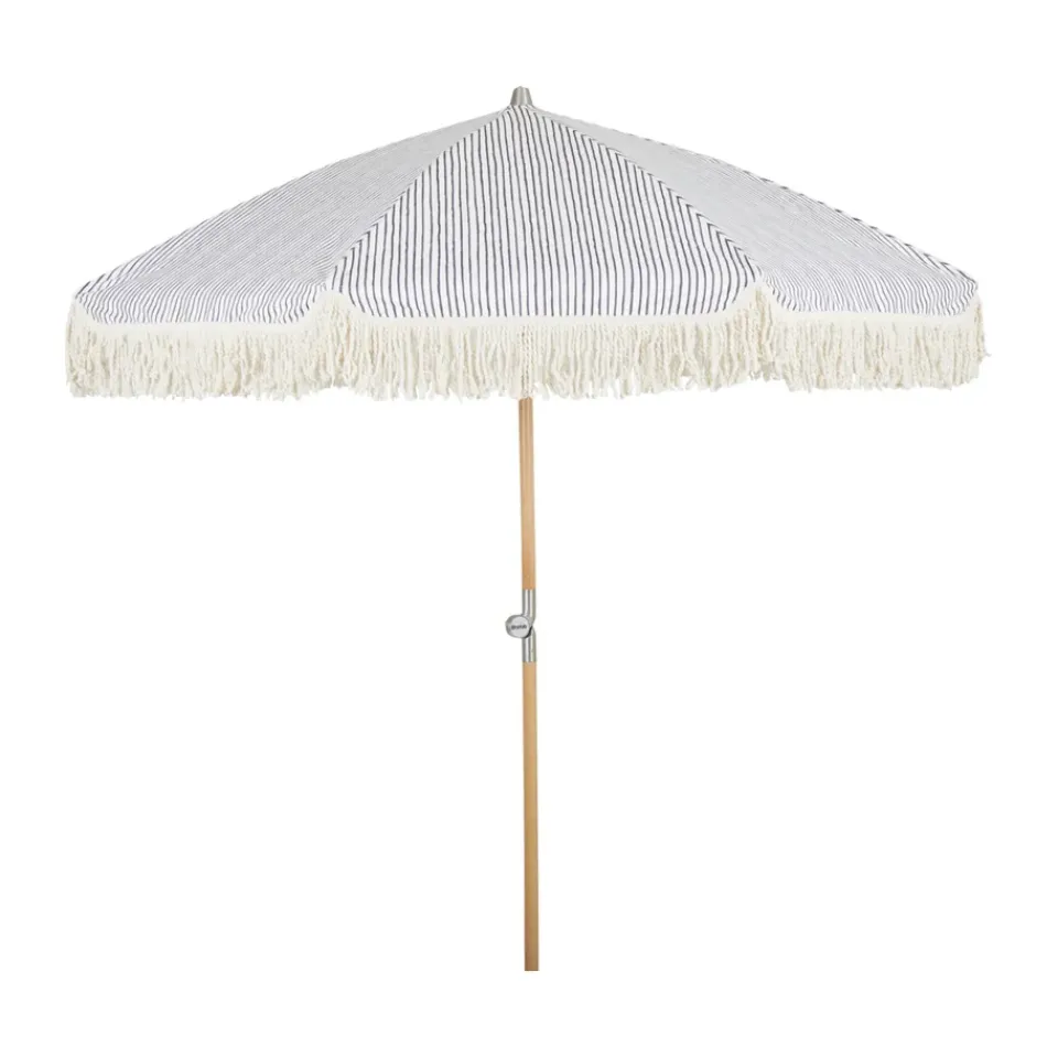 Discount Brafab Gatsby parasol, Grey stripe, Ø185 cm Beige