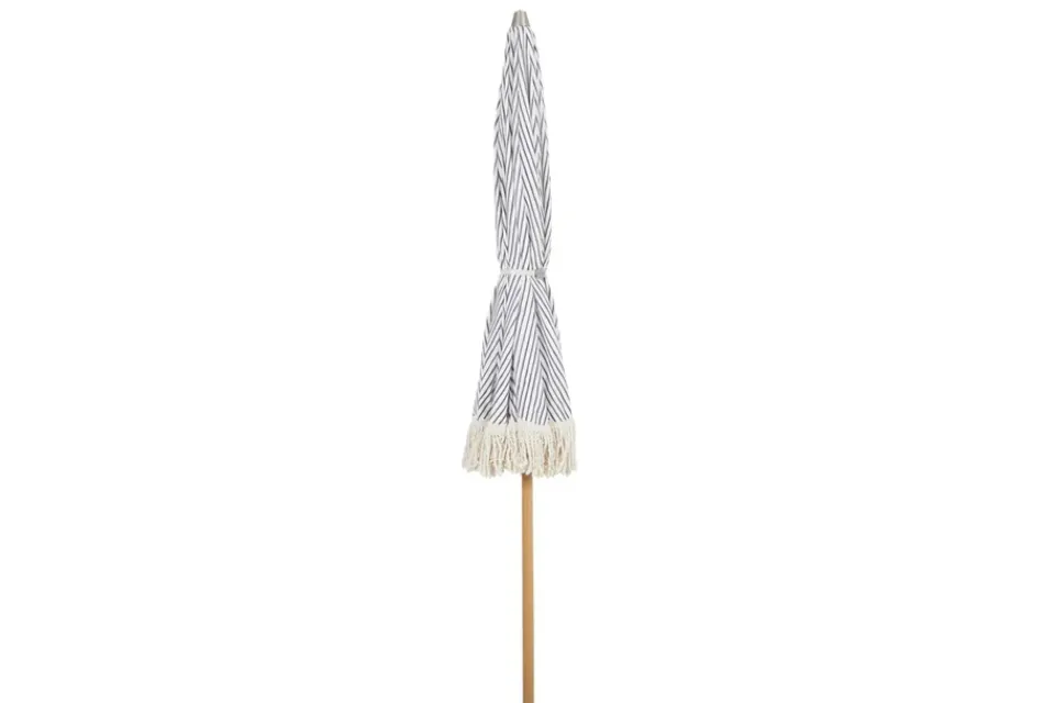 Discount Brafab Gatsby parasol, Grey stripe, Ø185 cm Beige