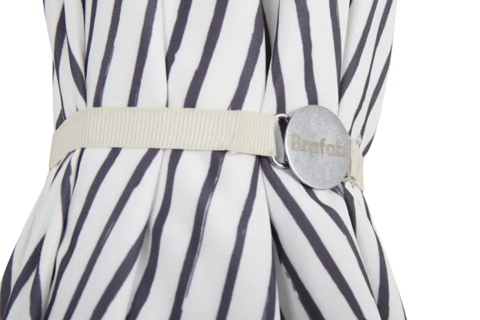 Discount Brafab Gatsby parasol, Grey stripe, Ø185 cm Beige