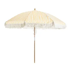 Sun Protection^Brafab Gatsby parasol, Yellow stripe, Ø256 cm Beige