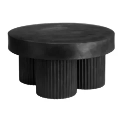 NORR11 Gear coffee table low Ø70 cm, Earth, Ø70 cm Black