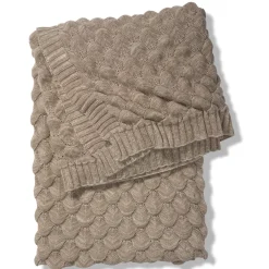 Cotton Blankets & Throws^Classic Collection Gems throw 130x170 cm, Simply taupe Beige