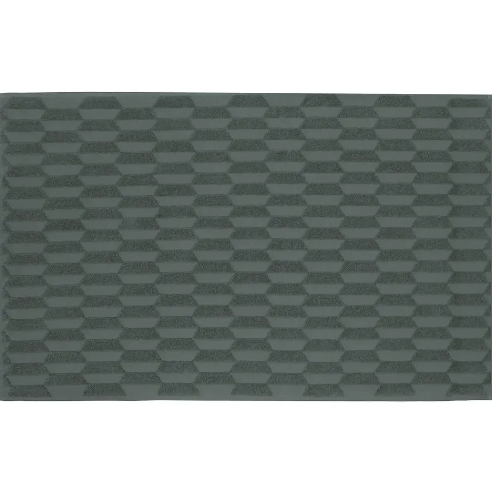 Bath Mats^Mette Ditmer Geo bathroom mat 50x80 cm, Pine Green