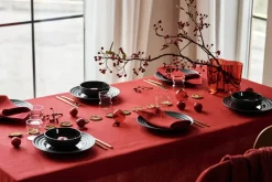 New NJRD Geometric tablecloth 147x250 cm, Red