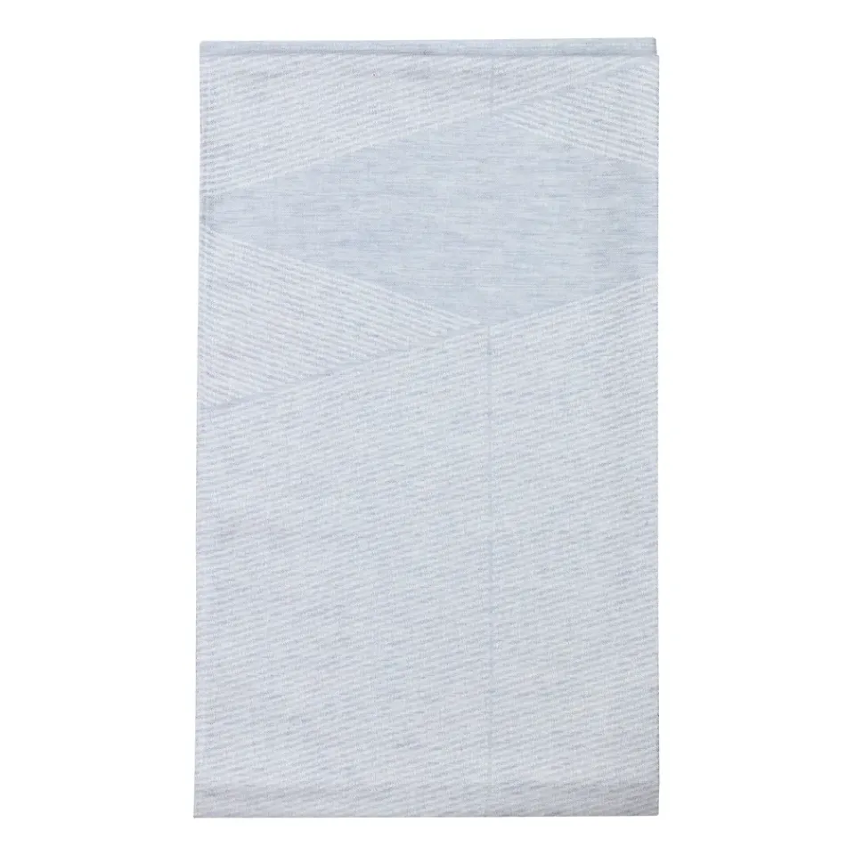 Clearance NJRD Geometric tablecloth 147x250 cm, Blue-white BlueWhite