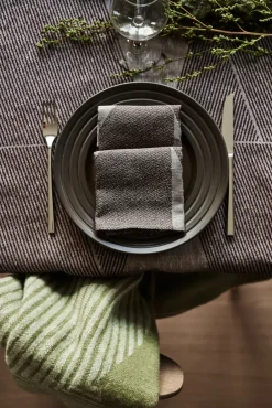 Tablecloths^NJRD Geometric tablecloth 147x250 cm, -white Brown