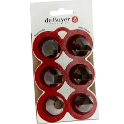 Hot De Buyer Geometric tulle set, 6-pack Grey