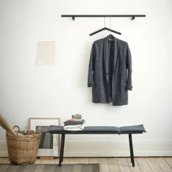 Benches^Fritz Hansen Georg bench, Untreated oak-incl. seat cushion Beige