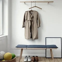 Benches^Fritz Hansen Georg bench, Untreated oak-incl. seat cushion Beige