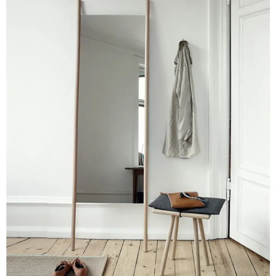 Floor Mirrors^Fritz Hansen Georg floor mirror, Oak untreated Beige