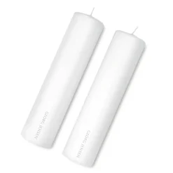Candles^Georg Jensen candle Ø 6 cm, 2-pack White