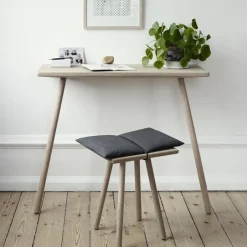 Clearance Fritz Hansen Georg stool, oak BrownGrey