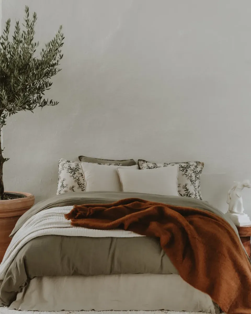 New Garbo&Friends Geranium Muslin duvet cover double, 220x240 cm Green