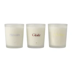 Scented Candles & Diffusers^Scandi Living Gift wrap scented candle 70g 3-pack, Stream/Glade/Meadow Multi