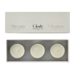 Scented Candles & Diffusers^Scandi Living Gift wrap scented candle 70g 3-pack, Stream/Glade/Meadow Multi