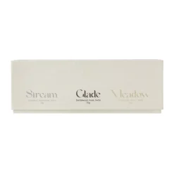 Scented Candles & Diffusers^Scandi Living Gift wrap scented candle 70g 3-pack, Stream/Glade/Meadow Multi