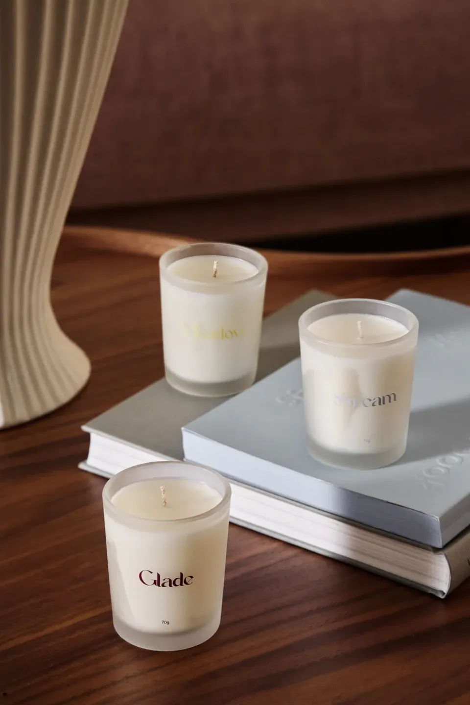 Scented Candles & Diffusers^Scandi Living Gift wrap scented candle 70g 3-pack, Stream/Glade/Meadow Multi