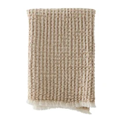Discount Tell Me More Gilbert throw 140x200 cm, Beige BeigeWhite