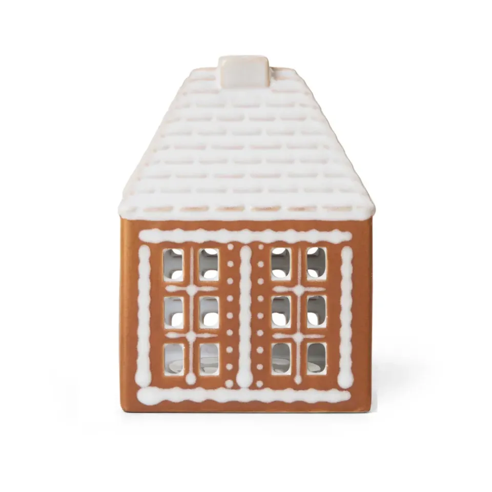 New Kähler Gingerbread candle holder small 11 cm, Brown