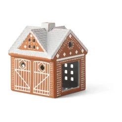 Outlet Kähler Gingerbread candle house, Christmas barn 11.5 cm Brown