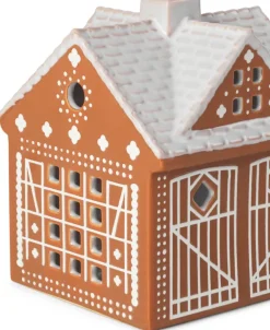 Outlet Kähler Gingerbread candle house, Christmas barn 11.5 cm Brown