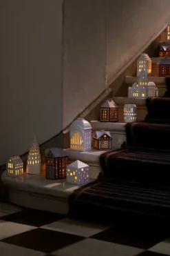 Outlet Kähler Gingerbread candle house, Christmas barn 11.5 cm Brown
