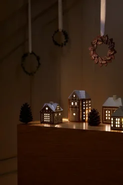 Outlet Kähler Gingerbread candle house, Christmas barn 11.5 cm Brown