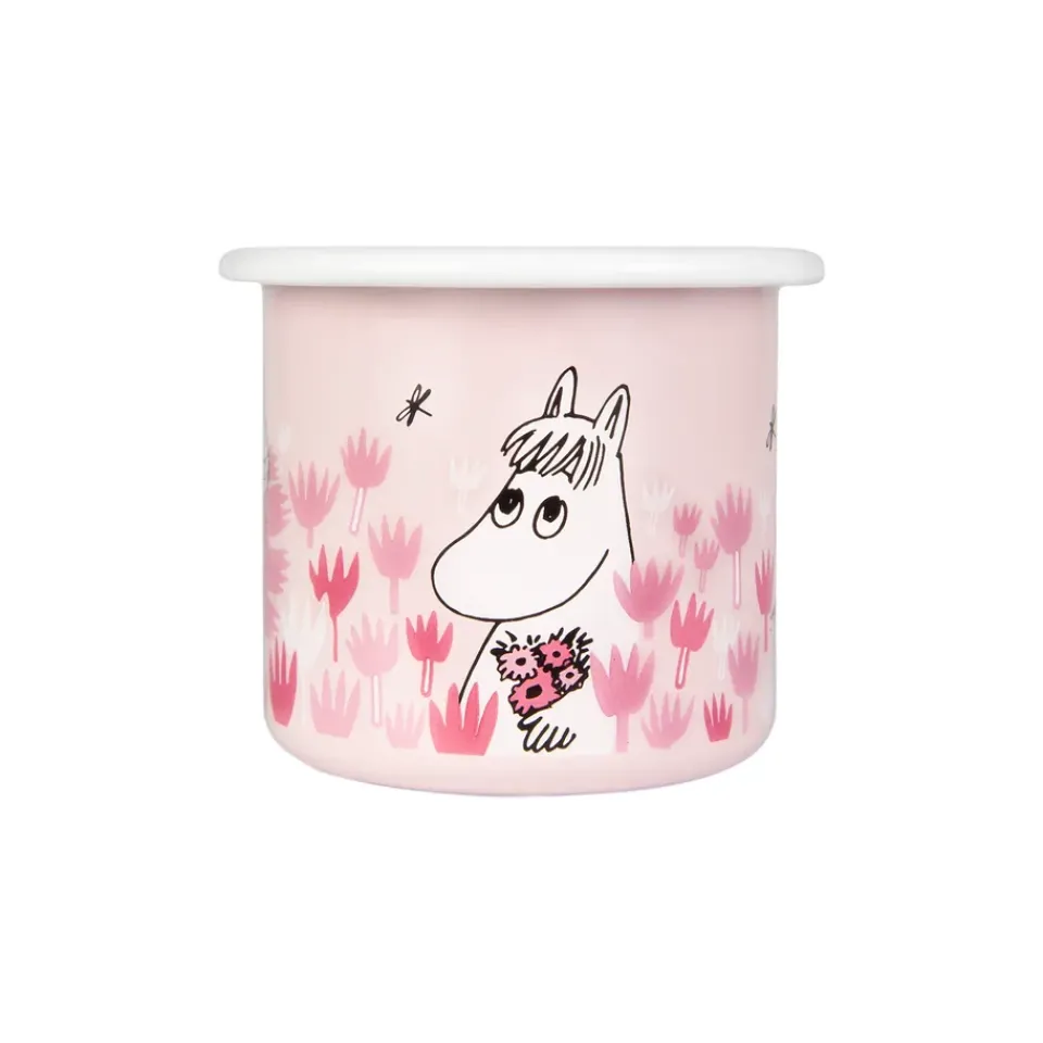 Moomin Mugs^Muurla Girls enamel mug 25 cl, Pink