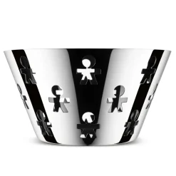 Fruit Bowls|Serving Bowls^Alessi Girotondo fruit bowl high, stainless steel GreySilver-coloured