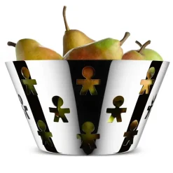 Fruit Bowls|Serving Bowls^Alessi Girotondo fruit bowl high, stainless steel GreySilver-coloured