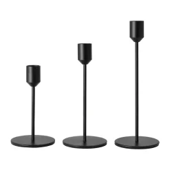 Scandi Living Glare candle holder 22 cm, Black