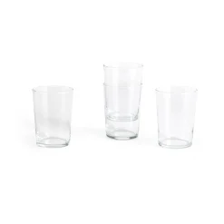 Drinking Glasses & Tumblers^HAY Glass drinking glass L 49 cl 4-pack, Clear Transparent