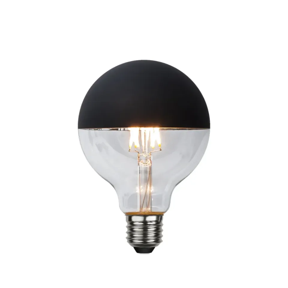 Sale Globen Lighting Glob LED light bulb, Clear, black top, e27, 2,8w e27, 4w Transparent