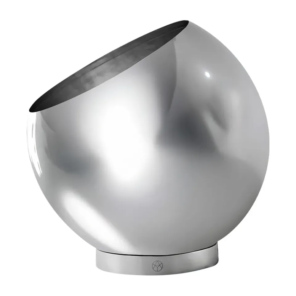 Garden Details & Accessories^AYTM Globe flowerpot Ø17 cm, Silver Silver-coloured