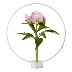 New KLONG Gloria candle holder, small, nickel Silver-coloured