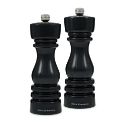 Salt & Pepper Grinders^Cole & Mason Gloss London salt and pepper grinder set, 18 cm Black