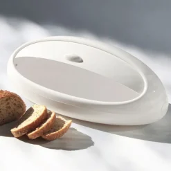Bread Bins^Alessi Gnam bread box, White
