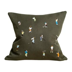 Sale Fine Little Day Golfers pillowcase 48x48 cm, Green
