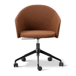 Office Chairs^Fredericia Furniture Gomo Armchair armchair swivel base 5-star, Myr 362-black Brown