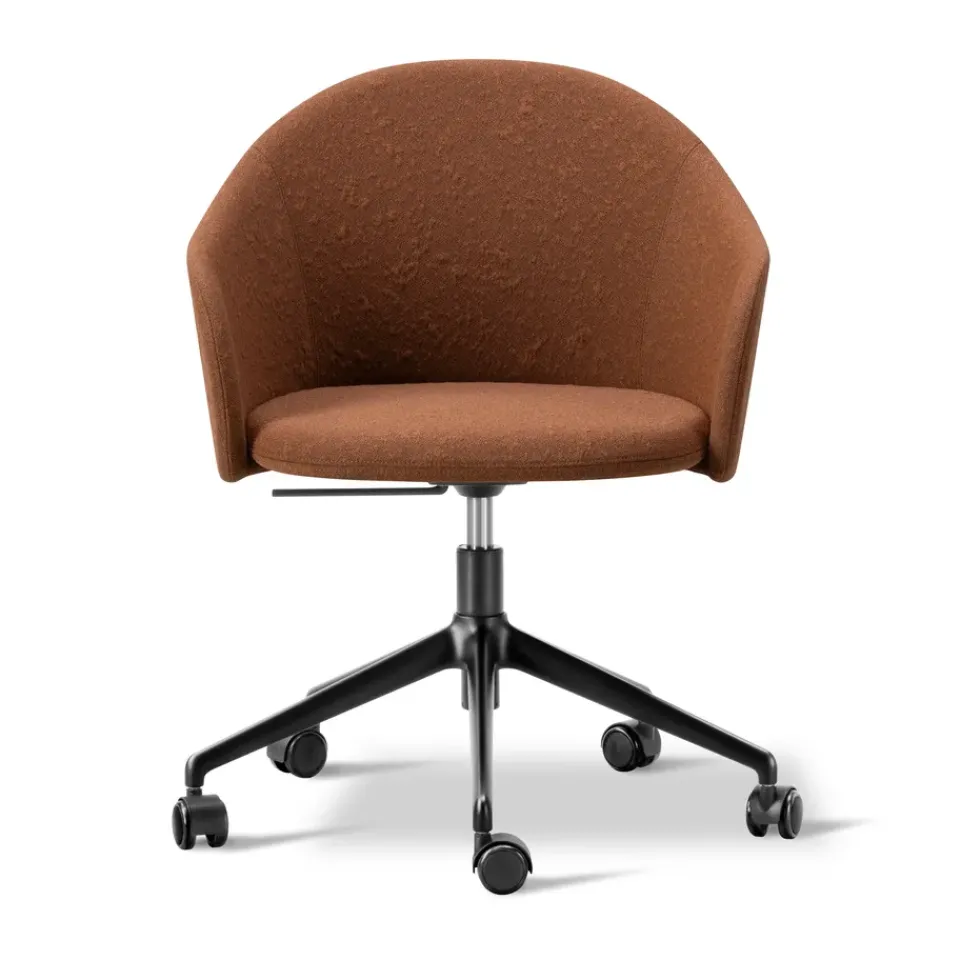 Office Chairs^Fredericia Furniture Gomo Armchair armchair swivel base 5-star, Myr 362-black Brown