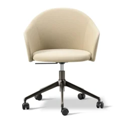Office Chairs^Fredericia Furniture Gomo Armchair armchair swivel base 5-star, Mylla 221-flint Beige