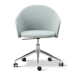 Online Fredericia Furniture Gomo Armchair armchair swivel base 5-star, Mylla 811-polished aluminium Blue