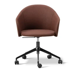 Office Chairs^Fredericia Furniture Gomo Armchair armchair swivel base 5-star, Blazer CUZ4D Dunalk-black Red