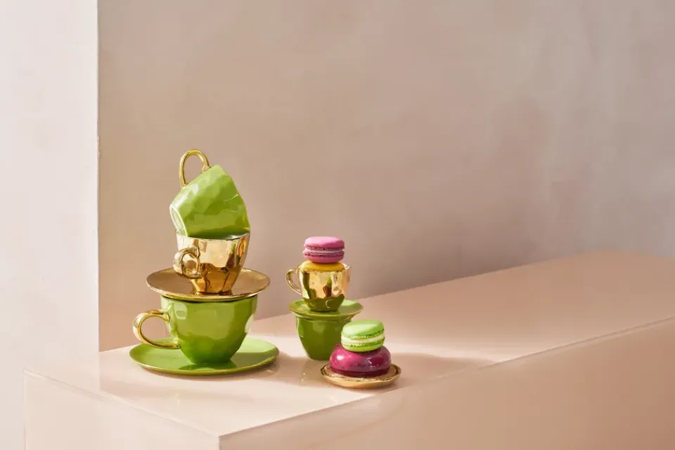 Sale URBAN NATURE CULTURE Good Morning Coffee cup mini 17.5 cl, Ever sprig Green
