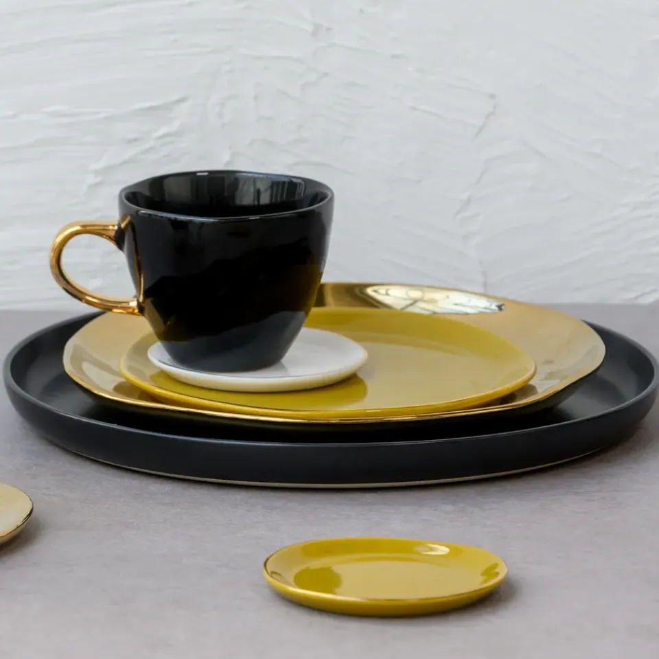 Glögg & Mulled Wine Mugs|Espresso Cups^URBAN NATURE CULTURE Good Morning Coffee cup mini 17.5 cl, Black