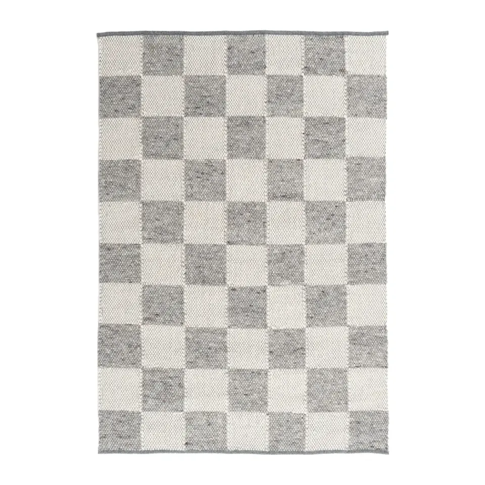 Jute & Natural Fibre Rugs^Tisca Gotland Design rug Special Edition, Silver-white no. 2418, 70x140 cm Grey