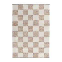 Jute & Natural Fibre Rugs^Tisca Gotland Design rug Special Edition, Light -white no. 2412, 200x200 cm Brown
