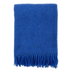 Wool Blankets & Throws^Klippan Yllefabrik Gotland wool throw 130x200 cm, Blue