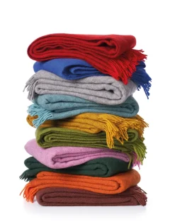 Wool Blankets & Throws^Klippan Yllefabrik Gotland wool throw 130x200 cm, Blue
