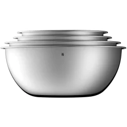 Discount WMF Gourmet kitchen bowl set 4 pieces, Stainless steel Silver-coloured